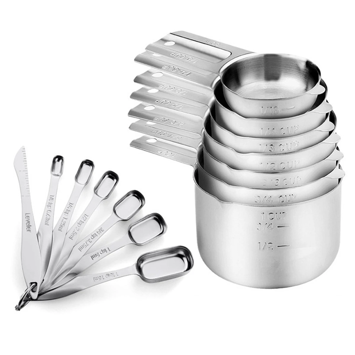 

Cooking Baking 13.2x8.4x6.4cm Cooking Tools Baking Set Precise Measurement 14-piece Set Accurate Ingredient Measurement
