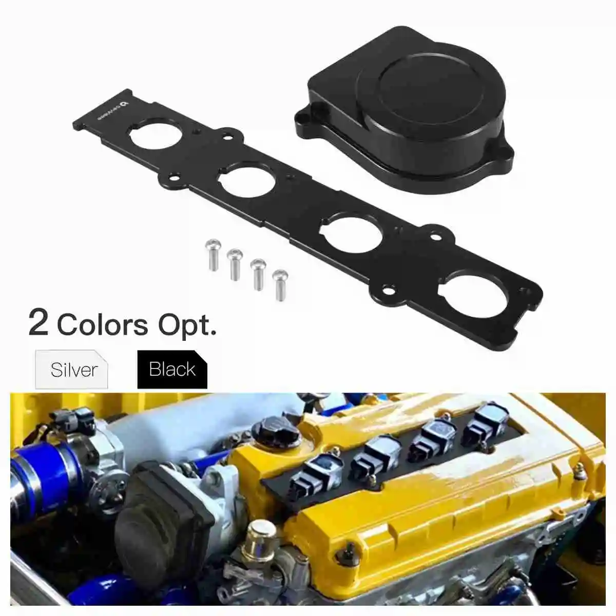

For B-Series B16 B18C VTEC Engines COP Conversion Adapter Plate & Distributor Cover for Honda Civic/del Sol/Civic Si for Acura
