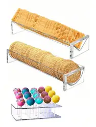 1PC 15 Hole Cake Pop Stand Candy Display Acrylic Stand Clear Durable Candy Stand Baby Shower Wedding Party Birthday Dessert Plac