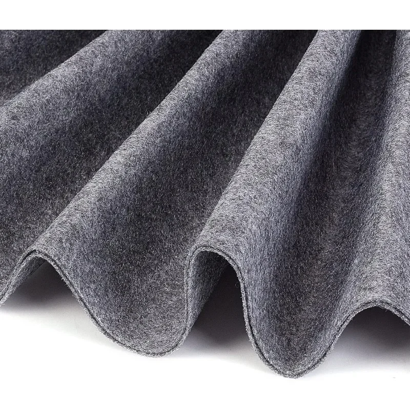 10FT 15.75 Inch Wide Dark Gray Felt Fabric Sheet Nonwoven Felt Roll Padding Felt Fabric for Cushion, DIY Craft, Patchwork Sewing