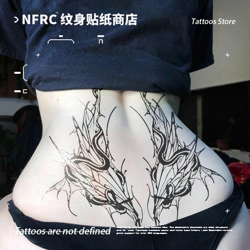 

Сексуальная татуировка со змеиным цветком на талии, наклейка с травяным соком для женщин и мужчин, водонепроницаемая временная татуировка, сексуальное тело, поддельная татуировка на Хэллоуин