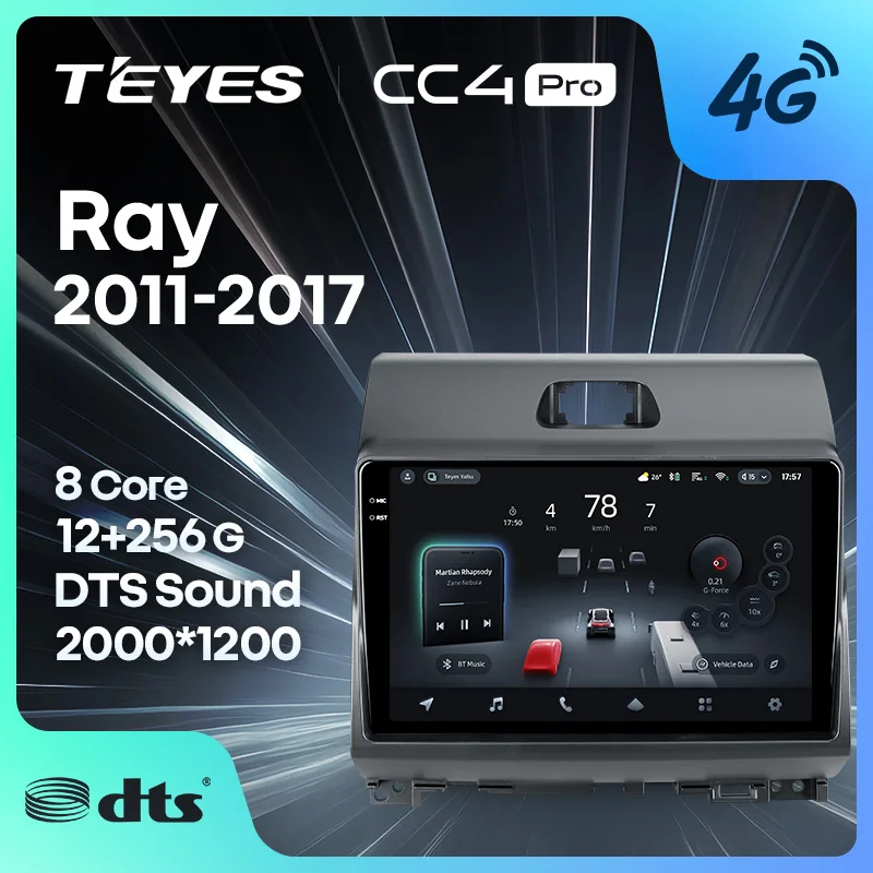 

TEYES CC4 PRO For Kia Ray 2011 - 2017 CarPlay Radio Multimedia Stereo Car play Android Auto 2DIN Autoradio