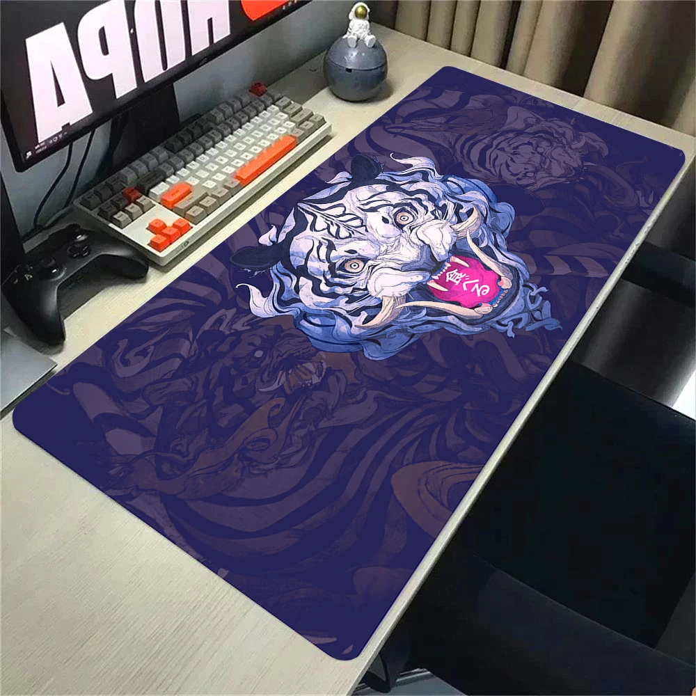 Tiger Head Digital Art Gamer Mouse Pad HD Customized Mousepad Speed Desk Mat Laptop Mats Office Carpet Desk Accessories Game pad