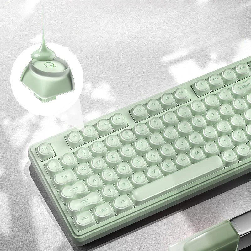 IP98 foundation keycap mechanical feel keyboard wired mute high value RGB music keyboard