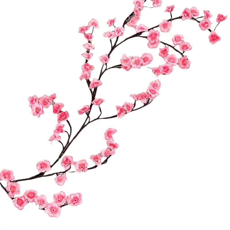 Decora la decorazione della stanza interna Fiori Decorazione interna della camera da letto Luci del ramo di un albero a LED per parete, strisce luminose