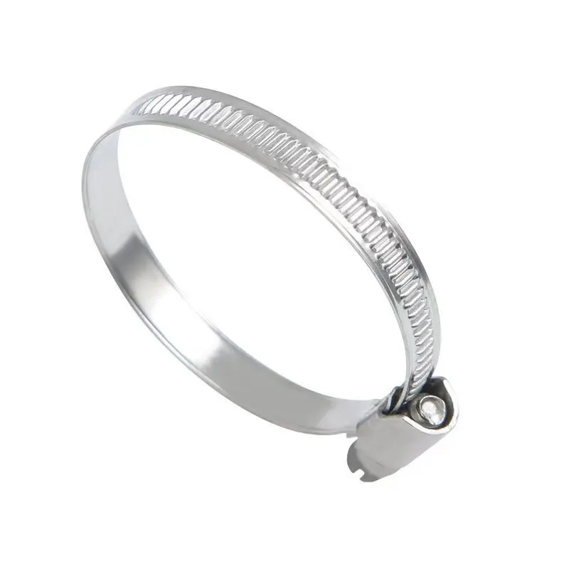304 Stainless Steel German Type Hose Clamp 9mm Band Width Adjustable Pipe Clamp for Water Oil Gas Hose Tube Fastener Fitting