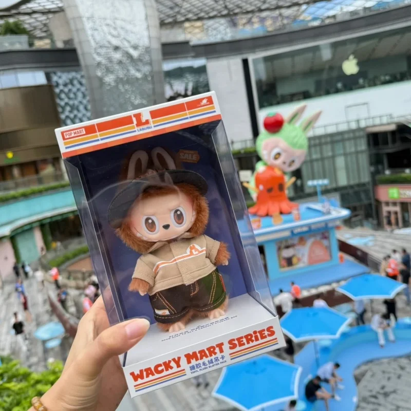 В наличии POP MART The Monsters Labubu Wacky Mart Series Vinly кукла кулон аниме фигурка оригинальная слепая коробка подарок-сюрприз