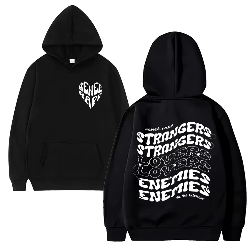 

Renee Rapp Hot sale Casual Loose Hoodie，Strangers to Lovers to Enemies Unisex Sweatshirt 2024 High Quality Fleece pullover