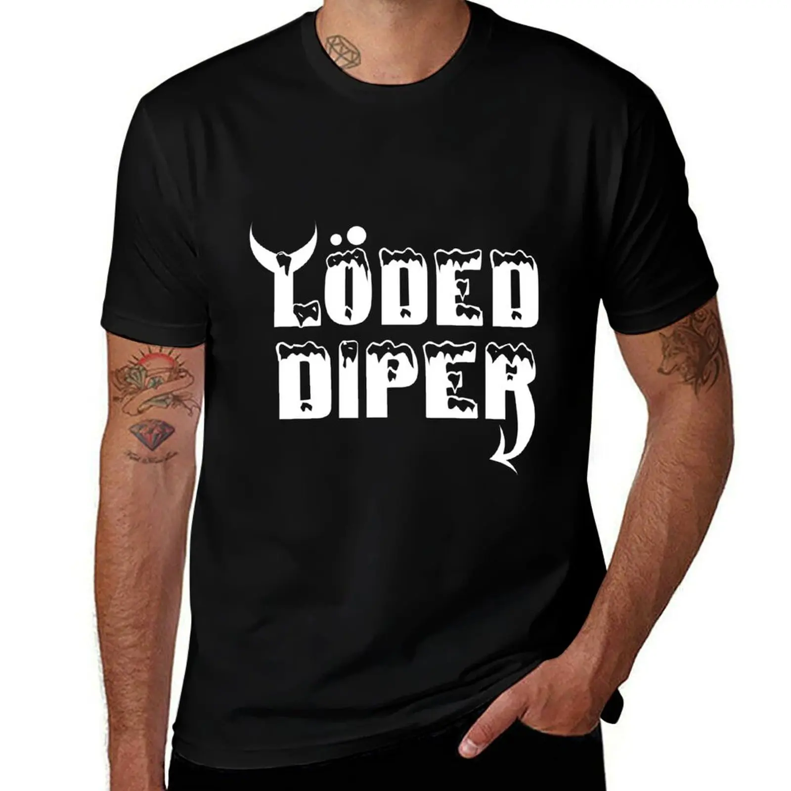 Loded Diper Essential T-Shirt Gym Wear Breathable Short Sleeve Tee T-Shirt