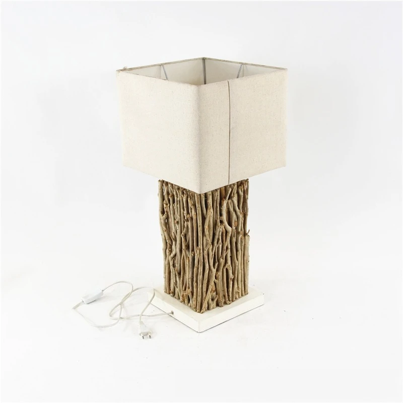 Handmade wooden desk lamps, bed and breakfast restaurants, cafes, decayed wood branches decorative lamps