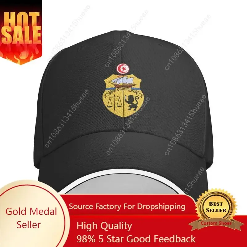 

Classic Coat Of Arms Of Tunisia Baseball Cap Women Men Adjustable Dad Hat Sun Protection