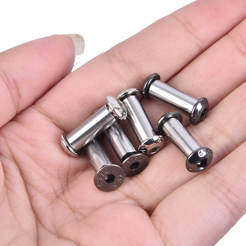 2pcs 1.9cm Knives Binding Screws Rivet Tools Nail Rivet Studs Snap Rivet Butt Material Knife Handle Plate Processing Screw