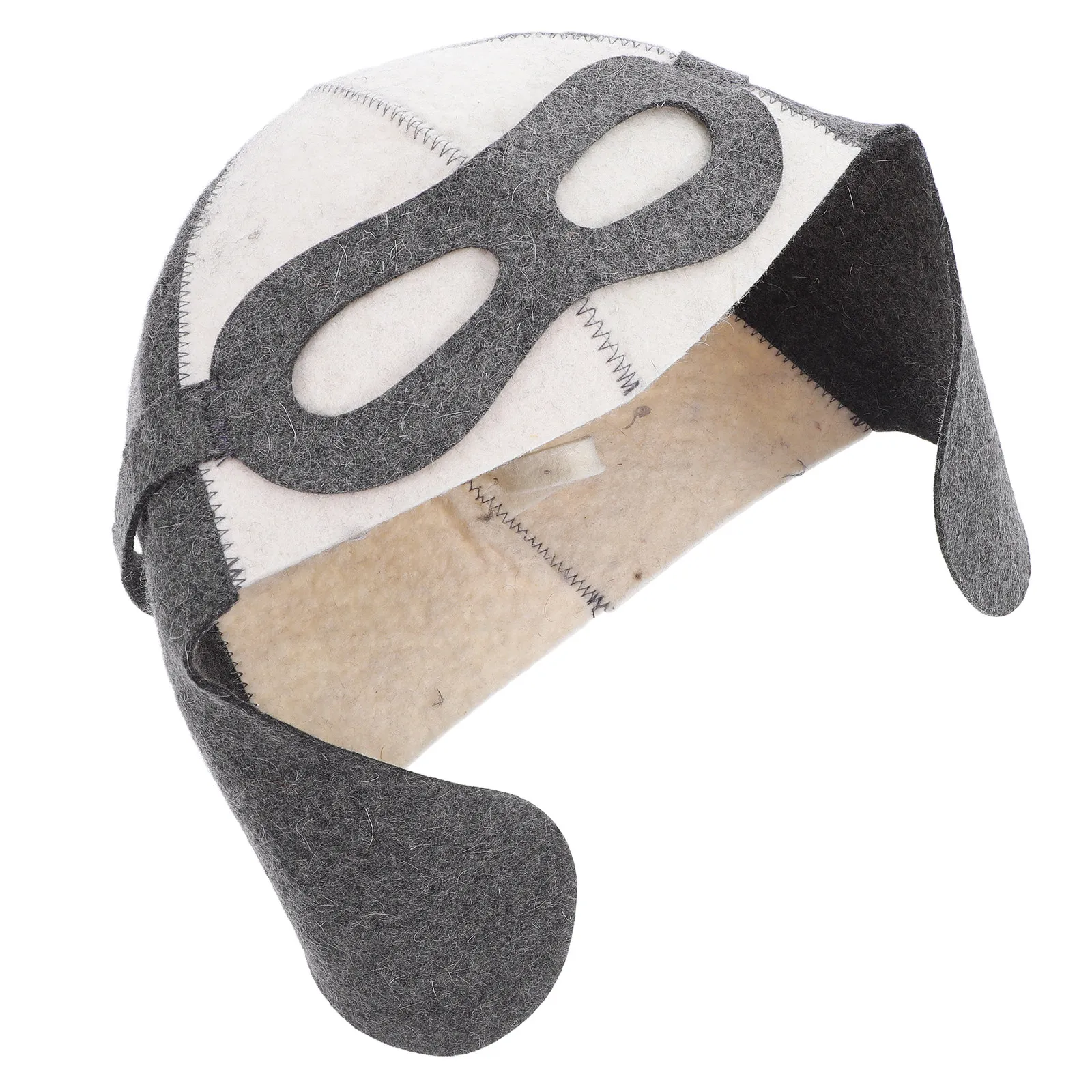 

Russian Sauna Hat Felt Sauna Hat Pilot Steamer Cap Bathroom Hat Head Cover For Steam Room Spa Sauna Room Shower Cap