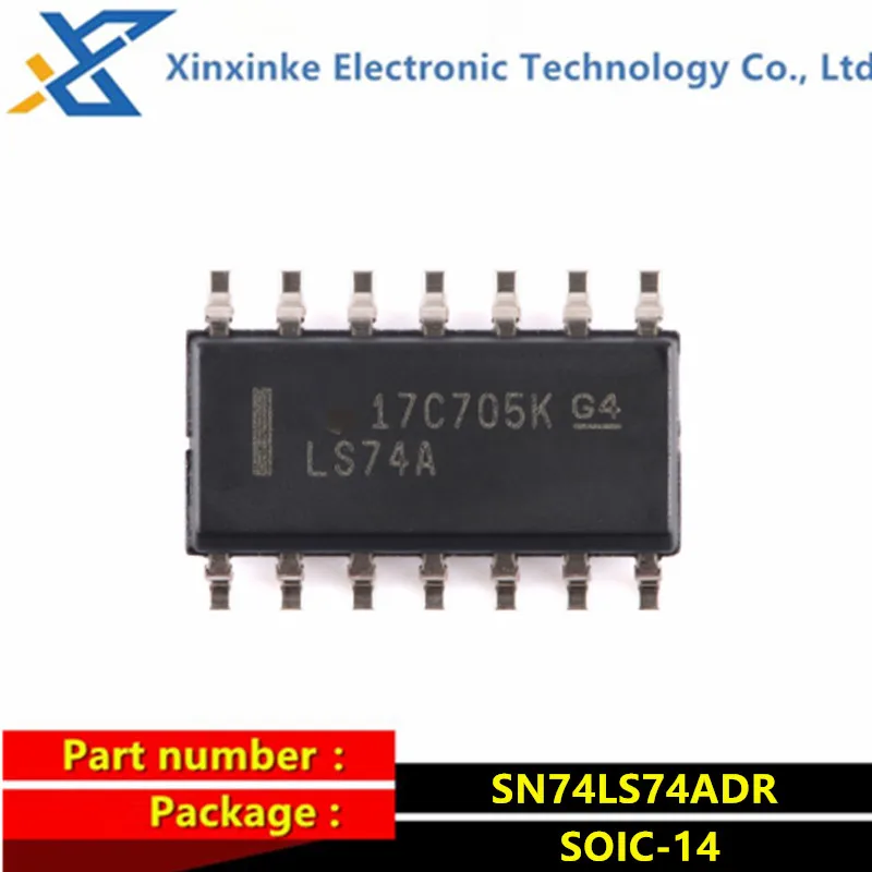 

10PCS SN74LS74ADR Marking：LS74A SOIC-14 Flip Flops Dual Pos-Edge-Trig D-Type Flip-Flop Logic ICs Brand New Original