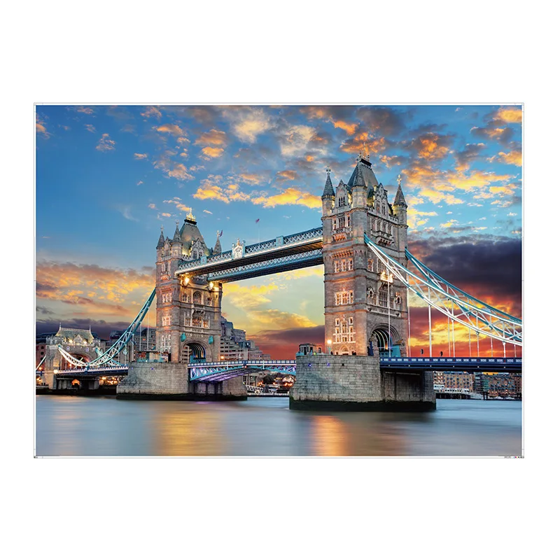 Building Printing Children Puzzle Educational Jigsaw Puzzle 1000 Pcs Paper Puzzle-Tower Bridge