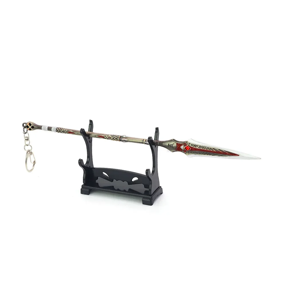 God of War-Llavero de arma de Kratos, modelo de arma de juego, Katana de Metal, espada de Anime, juguetes para niños, 22cm, nuevo