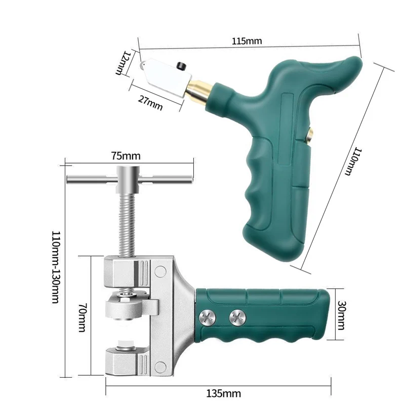 Tile Glass Multifunction Cutter Set Ceramic Floor And Porcelain Cutter Ceramic Cutting Scratcher For Cutting Glass Cutting Tools