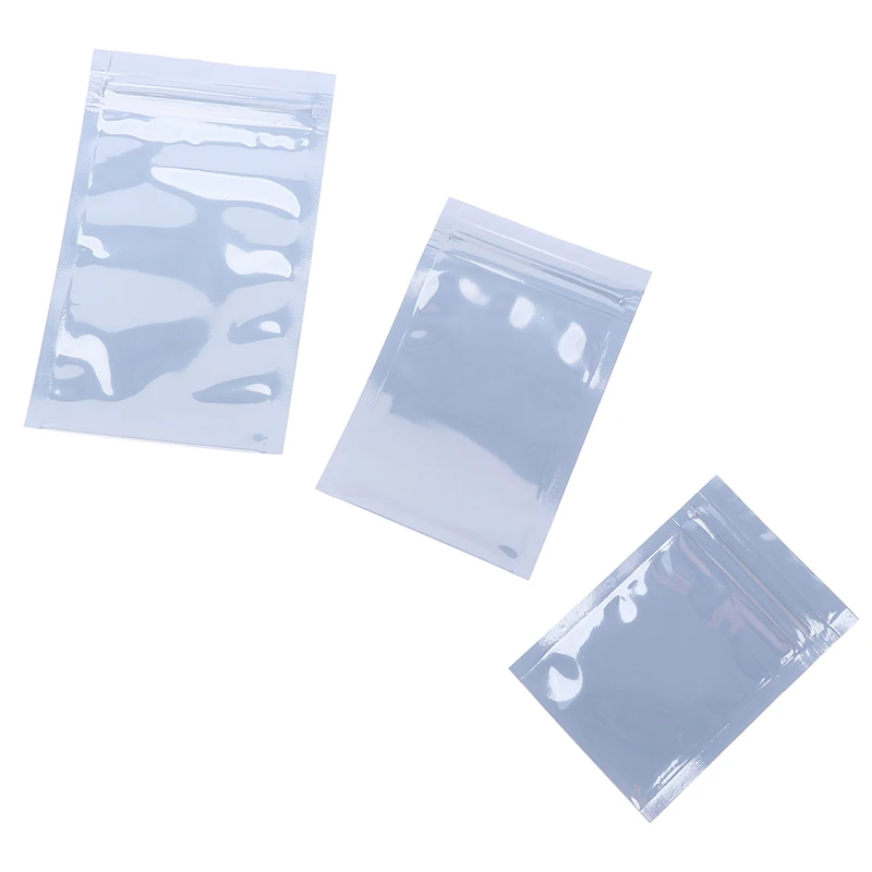 100Pcs Antistatic Storage Bag Ziplock Bags Resealable Pouch for Package Instrument Chip Electronic Accessories Pouches