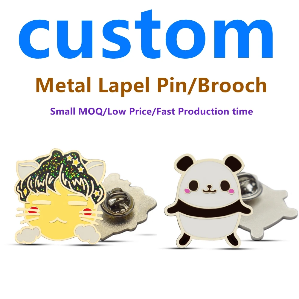 DON'T PAY BEFORE QUOTE Custom metal logo pins hard enamel glitter pin Glow in the dark clown metal Halloween style funny hat pin