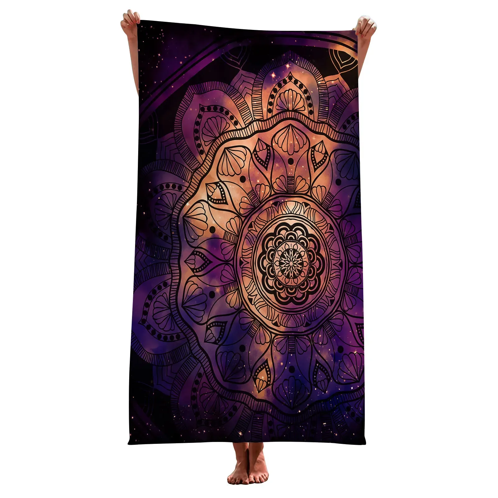 Bohemian Geometry Quick Dry Beach Towel Large Beach Towels Surf Poncho Microfiber Bath Towel Summer Swimming Travel Women Gift