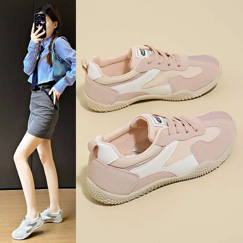 Demi-season Round Tip Sneakers Women's Shoes Training Dropshipping Store Designer Women Shoes Sports First Degree Brand