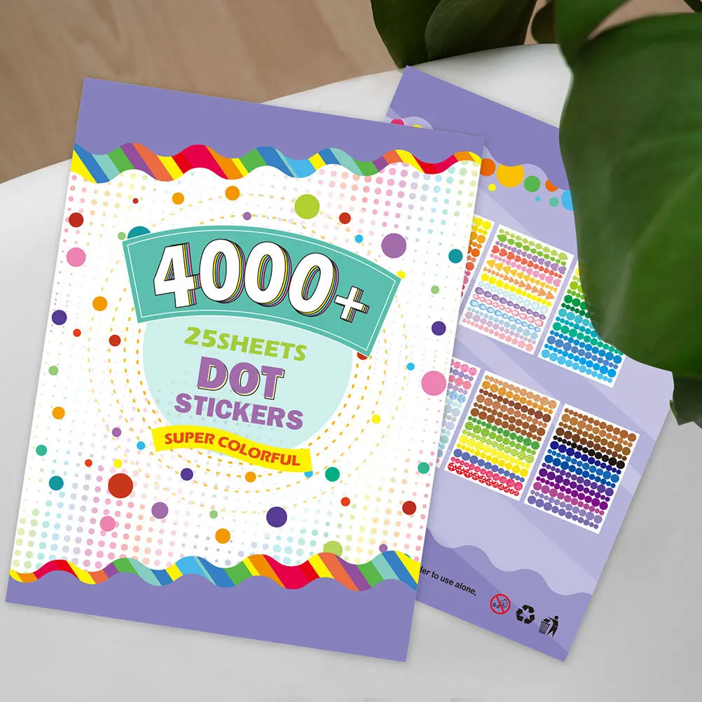 

1 Book Of Colorful Dot Stickers Round Labels For Organization Diy Color Coding Home Office Supplies Small