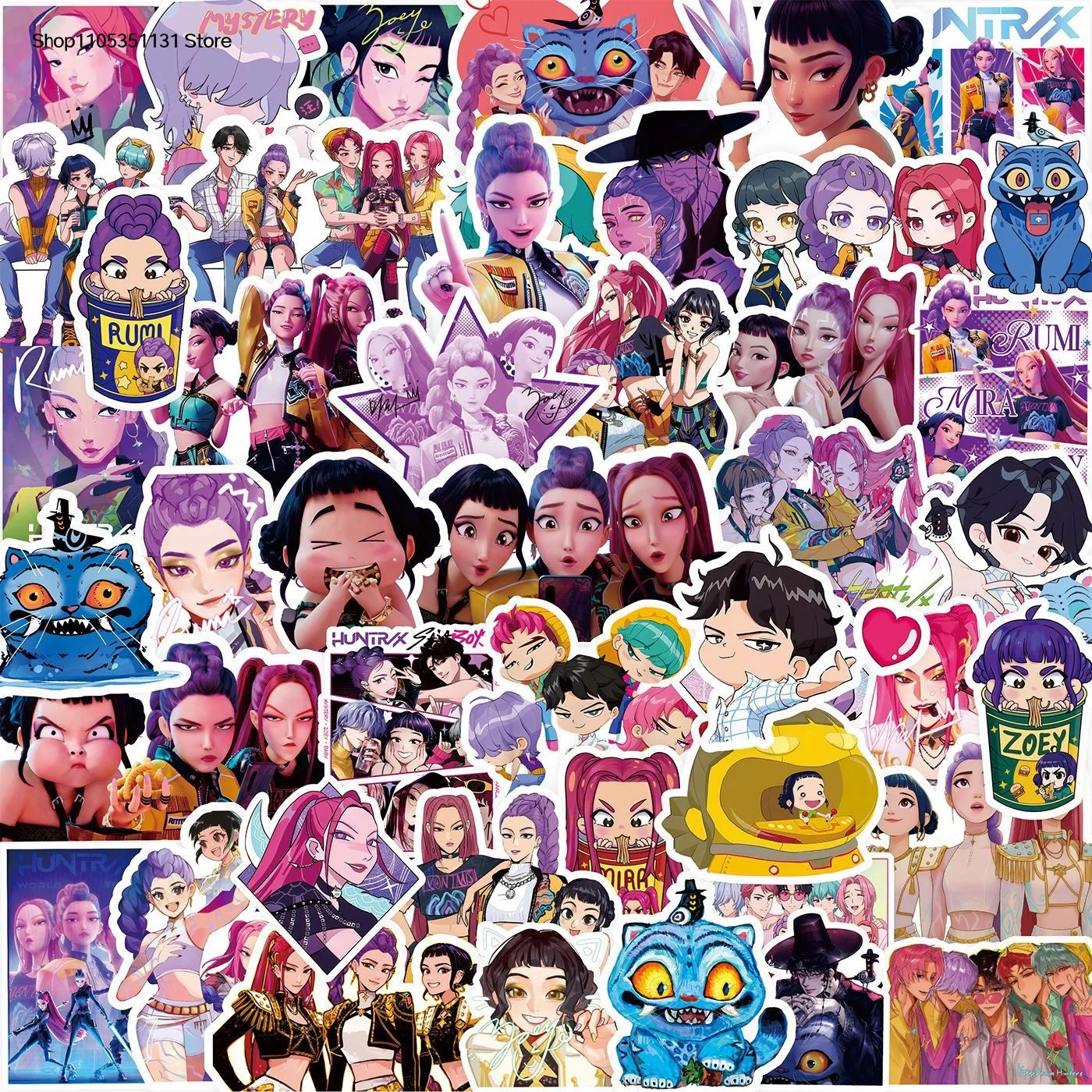 

80Pcs Cartoon Stickers Y2K Aesthetic Waterproof Decals for Hydro Flask Laptop Luggage Phone Skateboard Trendy Cool Gift for Fans