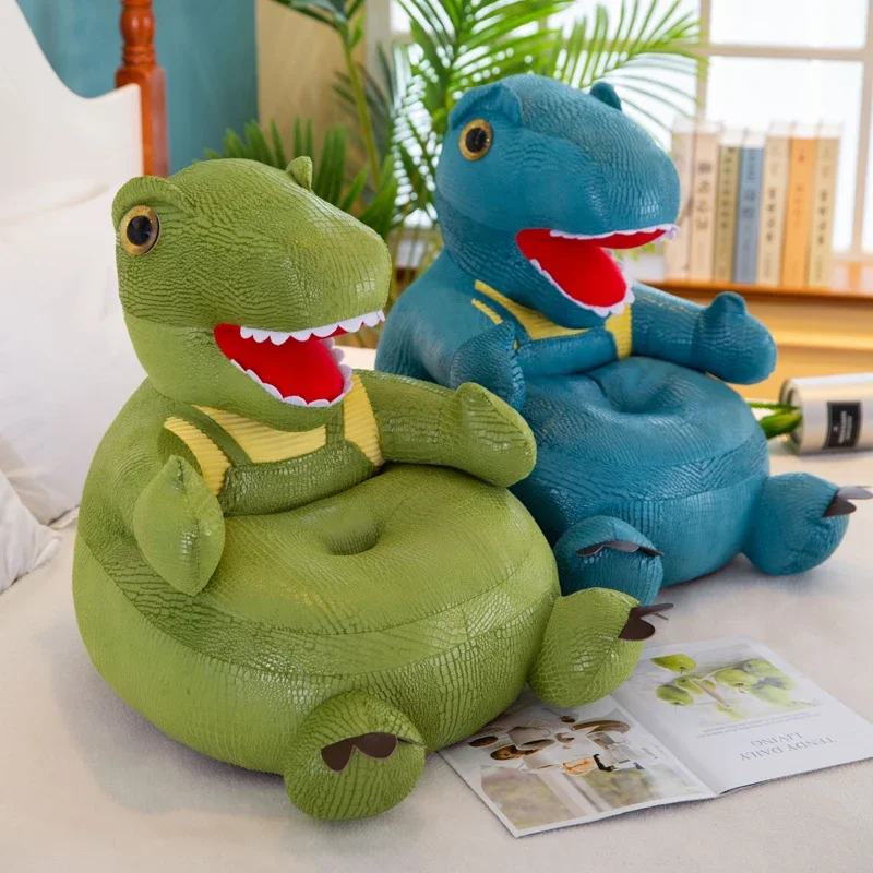 Oreiller de siège de canapé de dinosaure pour enfants, jouets en peluche, tabouret de siège, tatami pour garçon et fille, cadeau d'anniversaire