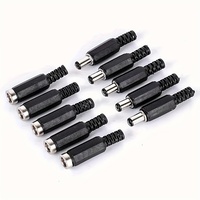 5Pair/10 pairs DC Power Plug 5.5x2.1mm Socket Welding Connector 5.5 * 2.1 Male/Female Electrical Sockett