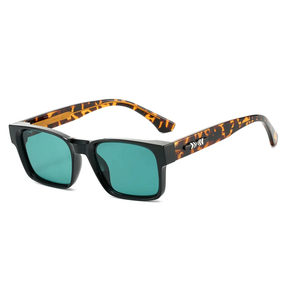 

New Luxury Leopard Square Women Sunglasses 2025 Retro Brand Design Fashion Gradient Men Outdoor Sun Glasses UV400