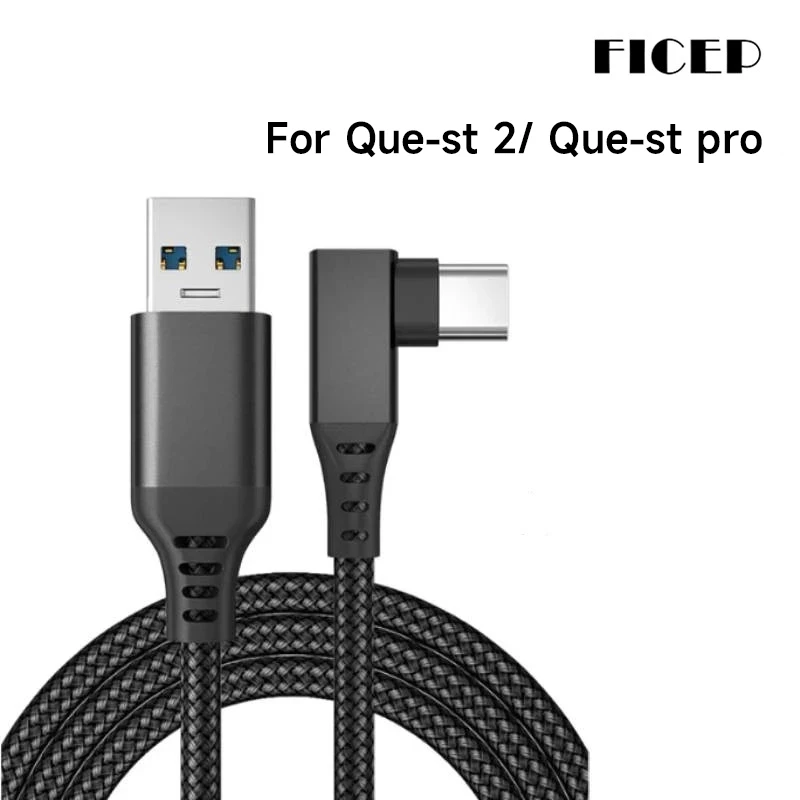

FICEP Cable for Quest 2 /for Quest pro/for Pico 4 Link VR Headset USB 3.0 Type C Data transfer VR accessories Quick Charge