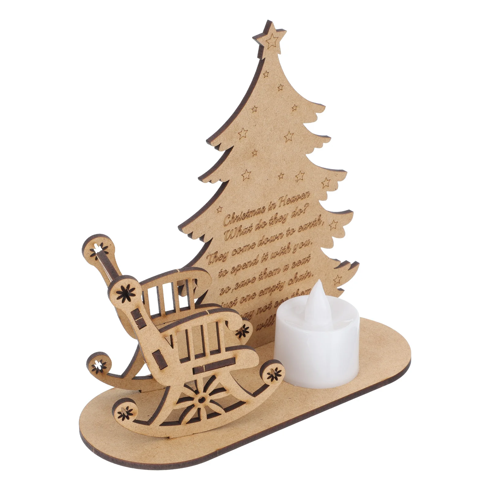 1 шт., рождественские украшения из дерева «сделай сам», изысканный дизайн стула, напишите свои желания, праздничный декор, длительное использование, украшение для помещения