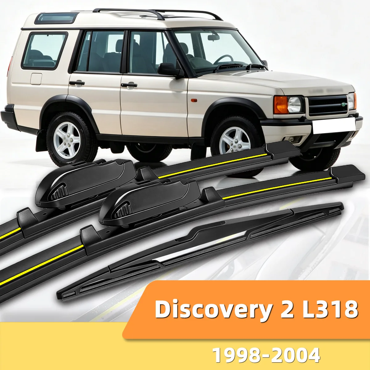 Suitable For Land Rover Discovery 2 L318/L462 1998-2024 Front And Rear Windshield Wipers Durable Accessories For Car Windshields