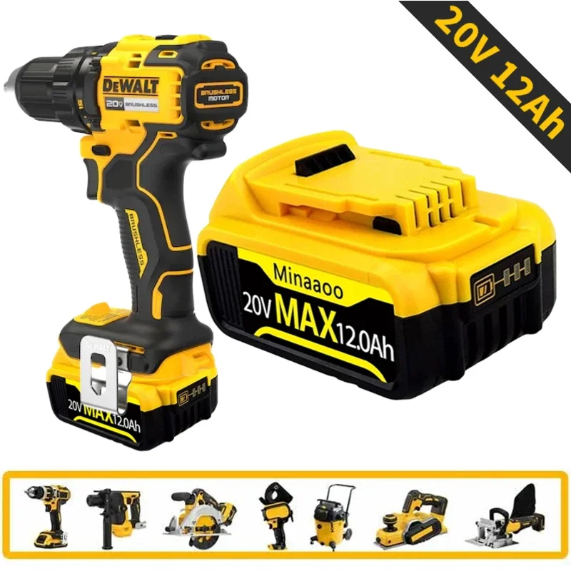 

Литиевая батарея для электроинструмента Dewalt 18 в 20 в DCB184 DCB200 DCB182 DCB180 DCB181 DCB182 DCB201 DCB20 20 в 12 Ач