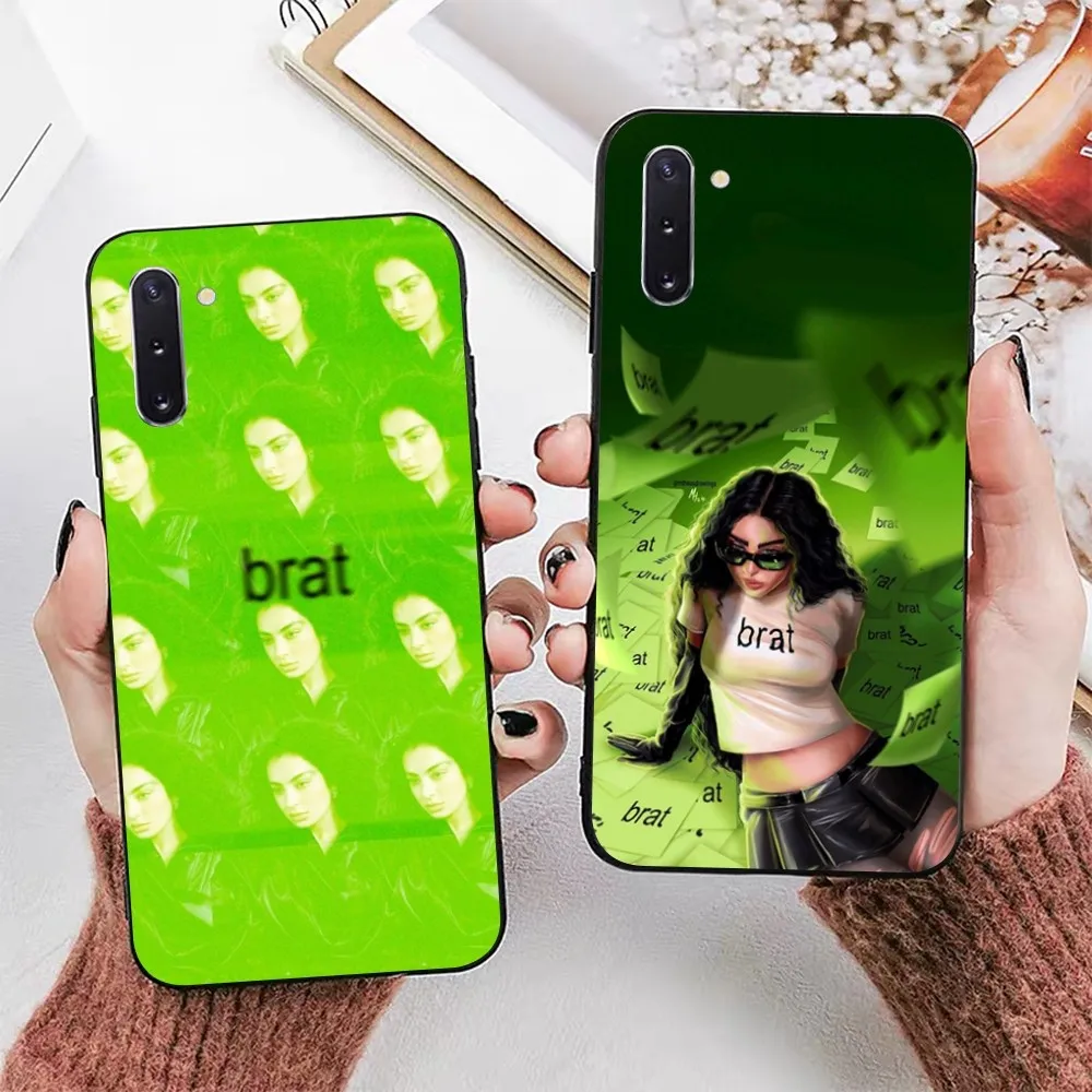 B-Brat C-Charli XCX Phone Case For Samsung Note 8 9 10 20 pro plus lite M 10 11 20 30 21 31 51 A 21 22 42 02 03