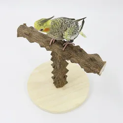 Parrot T-shaped Sichuan pepper wood game stand, bird stand, pole stand, climbing ladder, parrot toy training supplies