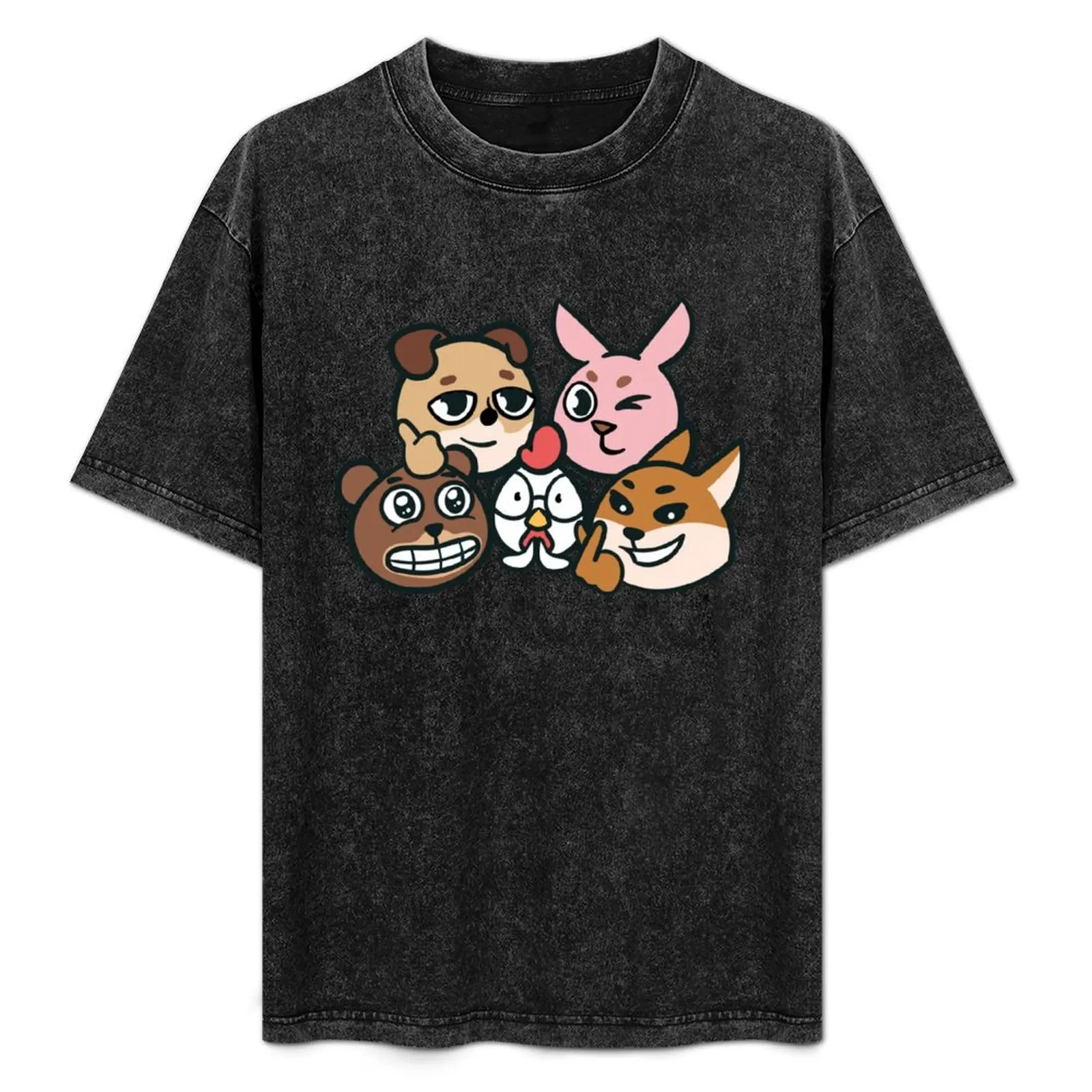 DAY6 Animal Mascots - Group Photo T-Shirt Work Style Casual T-Shirt