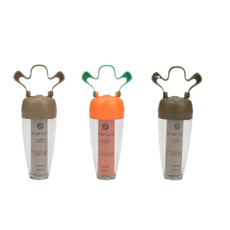 Carrot Shaped Camping Light Outdoor Adjustable Magnetic Lamp for Parent Child Fun Time Long Range Atmosphere Lighting