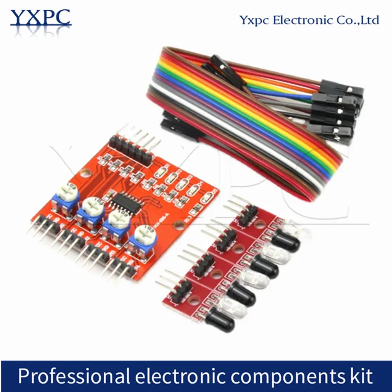 Four-Way Tracking Module Infrared Tracing Transmission Line Obstacle Avoidance For Arduino Smart Car Robot DIY Kit