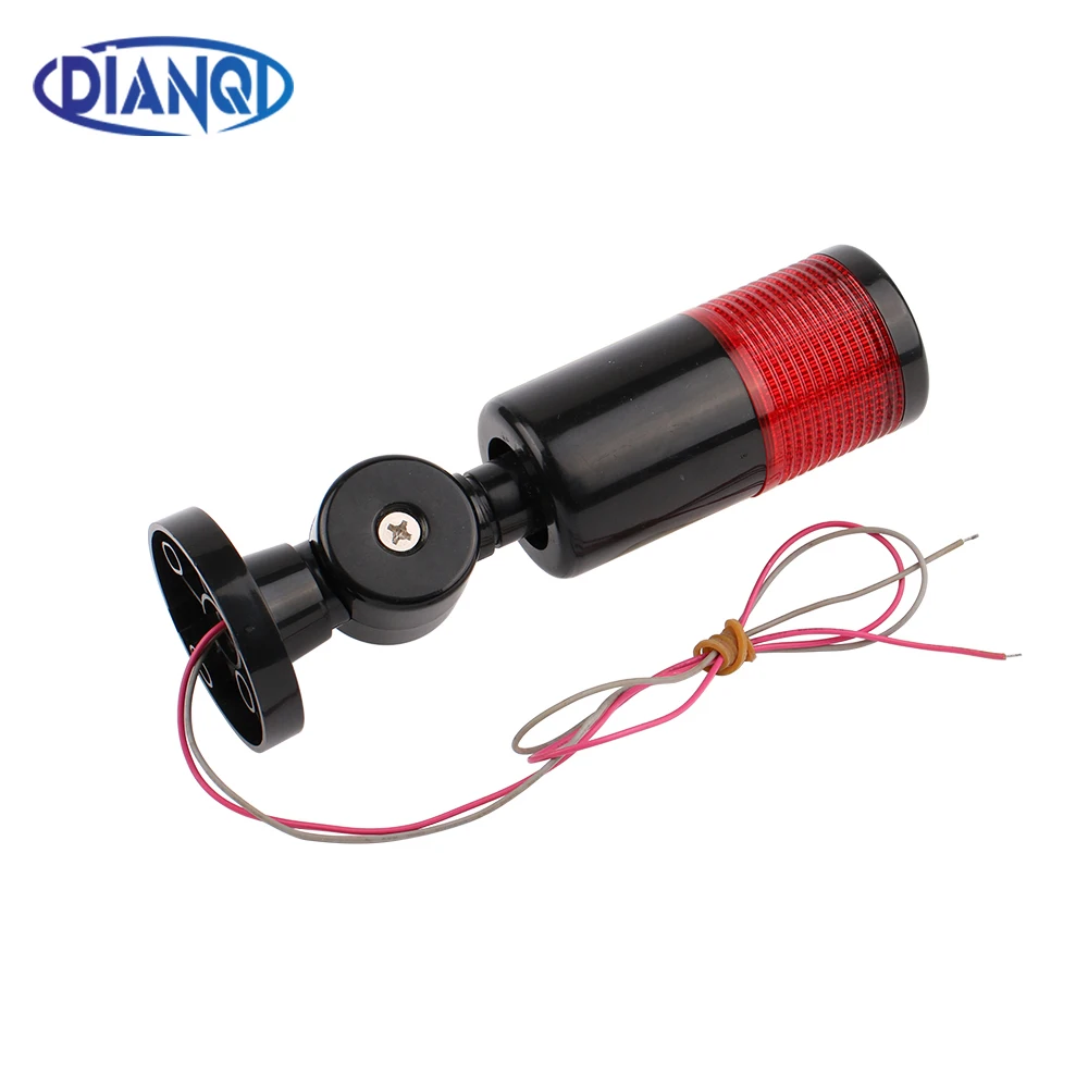 1 layer 12V 24V 110V 220V Red Industrial Tower Signal warning Light H50 indicator light Steady light