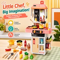 52-Piece Kitchen Toy Set, Educational Toys with Sound and Light Effects, Equipped with Various Realistic Kitchen Tools, Perfect for Parent-Child Interaction, Role-Playing Activities, and Holiday Gifts. 4
