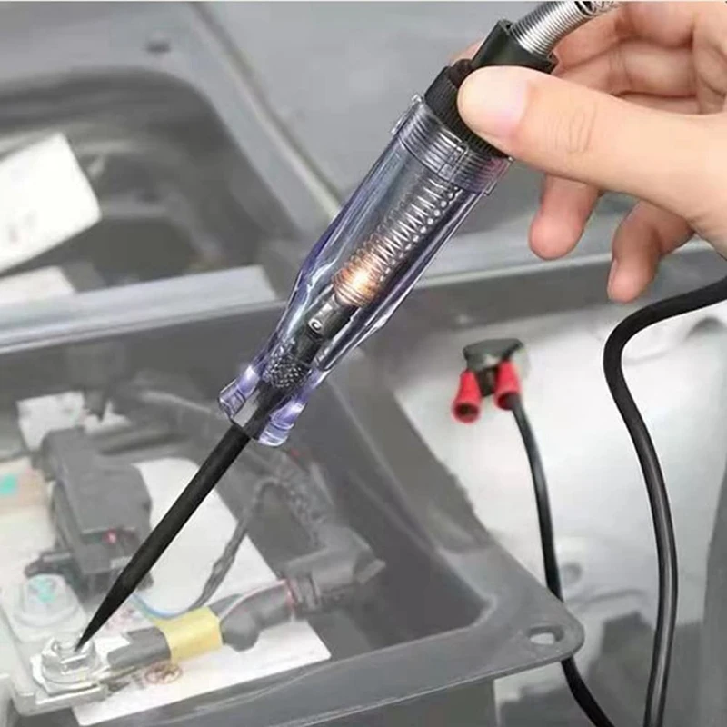 1Set 6V 24V Car Truck Voltage Circuit Tester Diagnostic Probe Test Pen Light Bulb Automobile Polarity Pen