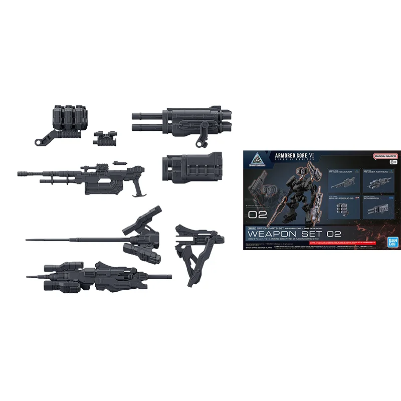 스팟 다이렉트 반다이 오리지널 ARMORED CORE Ⅵ 애니메이션 모델 30MM 세트 01 02 03 04 액션 피규어 조립 장난감 어린이 선물