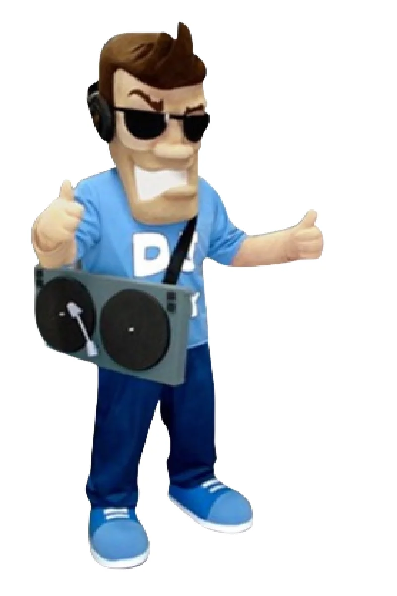 Disfraz de mascota soundworks dj hombre, disfraz de fantasía personalizado, kit de cosplay de anime, disfraz de Carnaval con tema de mascota b0342