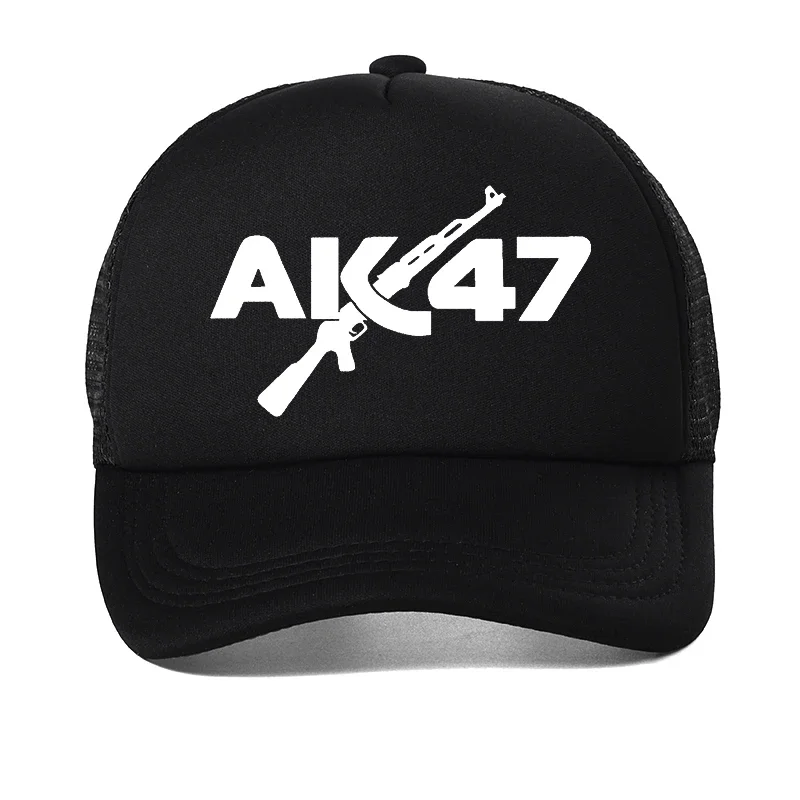 Fashion brand AK-47 KALASH Kalashnikov Cool Weapon Baseball cap summer Adjustable Dad Hat Outdoor Mesh breathable tactics caps