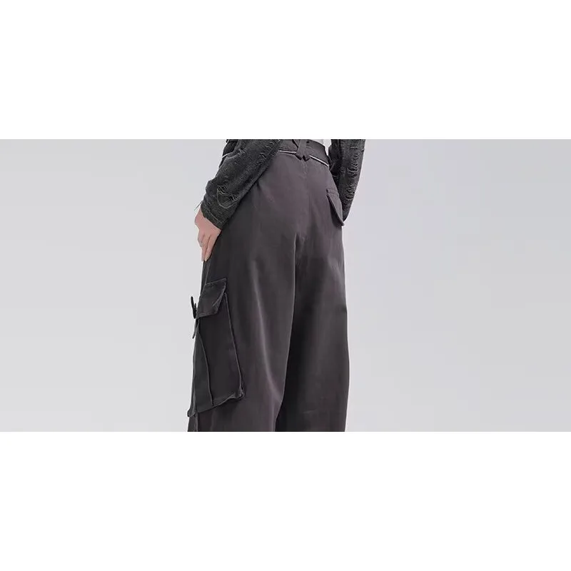 Pantalon de travail américain rétro pour filles, ample, danse de rue, tendance Hip-hop, vêtements populaires coréens pour femmes