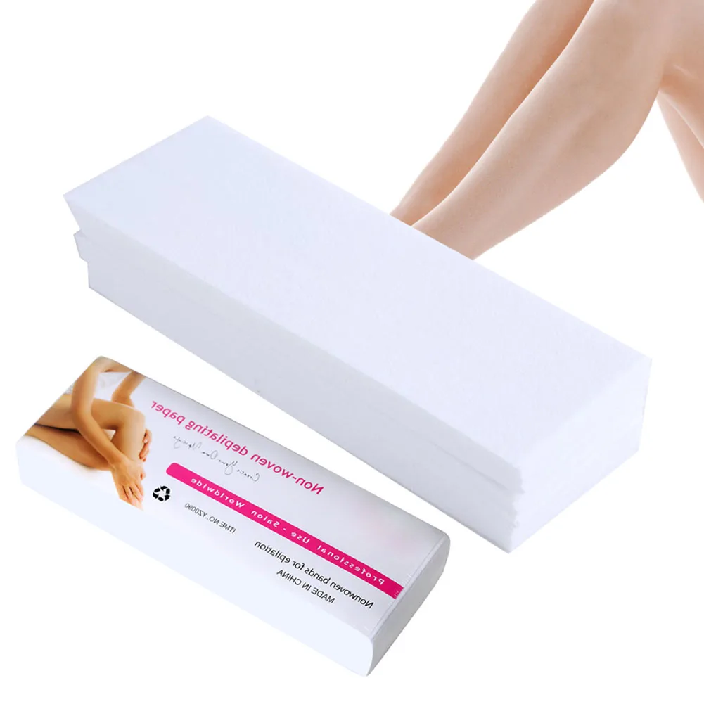 

80pcs Remove Paper Epilator Disposable Papers Beauty Tool Pain Free Depilatory Epilator Smooth Surface for Skin Hair Removal
