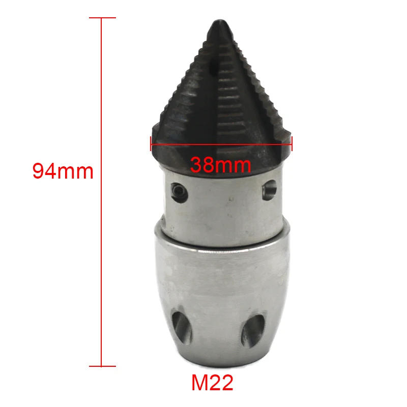 40L-215L M22 Internal Thread Rotary Small Nozzle Stainless Steel Dredging Sewer Pipe Water Mouse Cleaning Nozzle Car Washing