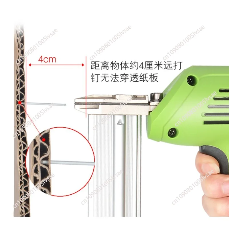 220V Furniture Stapler Framing Tacker DIY Hand Tool Electric Nail Gun Nailing Stapler Shooter Stapler Gun Woodworking Tools