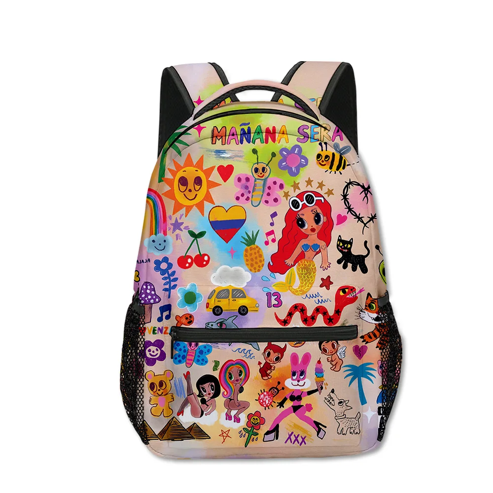 

Hip Hop Novelty Manana Sera BonitoI student Bookbag Notebook Backpacks 3D Print Oxford Waterproof Boys/Girls Travel Backpacks